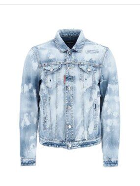 Dsquared2 Dan Distressed Jean Jacket Size L
